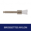 Brossettes en nylon blanche - Boite de 100 Medistock