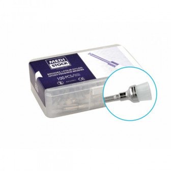 Brossettes en nylon blanche - Boite de 100 Medistock