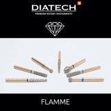 Fraises Diatech Diamant Flamme - Blister de 5 fraises / Coltene