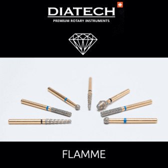 Fraises Diatech Diamant Flamme - Blister de 5 fraises / Coltene
