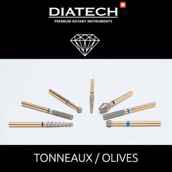 Fraises Diatech Diamant Tonneaux/olives G811 - Coltene