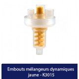 Embouts mélangeurs Dynamiques rouge et jaune 50 embouts Medistock