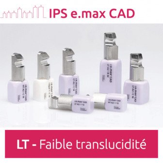 IPS e.max CAD LT (faible translucidité) 5 blocs Ivoclar Vivadent