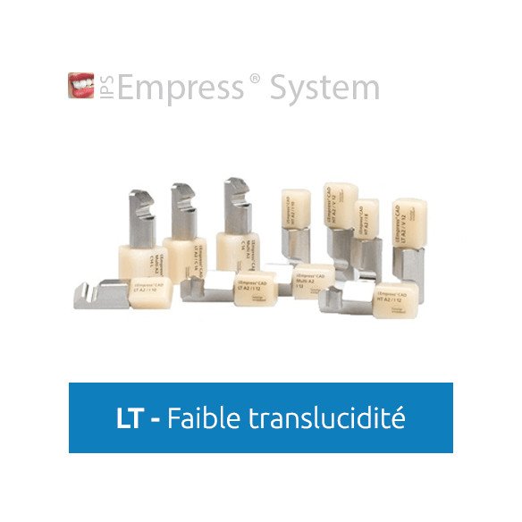 IPS Empress CAD LT (faible translucidité) - 5 blocs Ivoclar