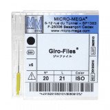 Limes Giro-Files boite de 6 limes Micro Mega