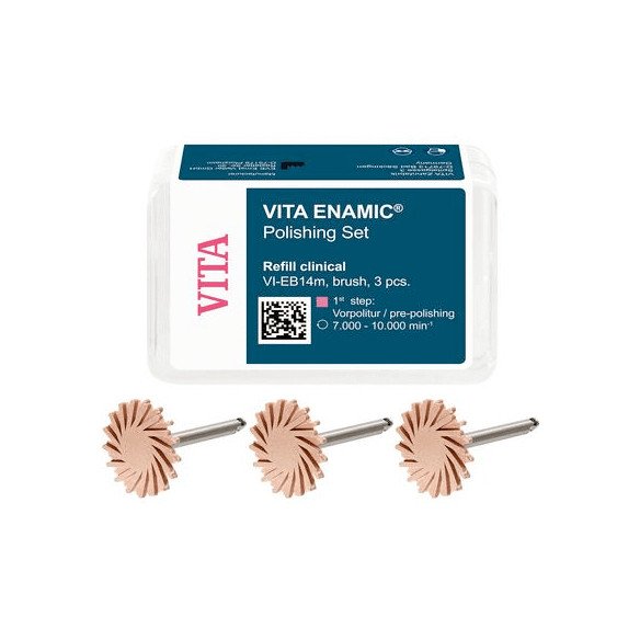 Instrument à polir VI-EB14m Prépolisssage Rose - 3 pièces VITA