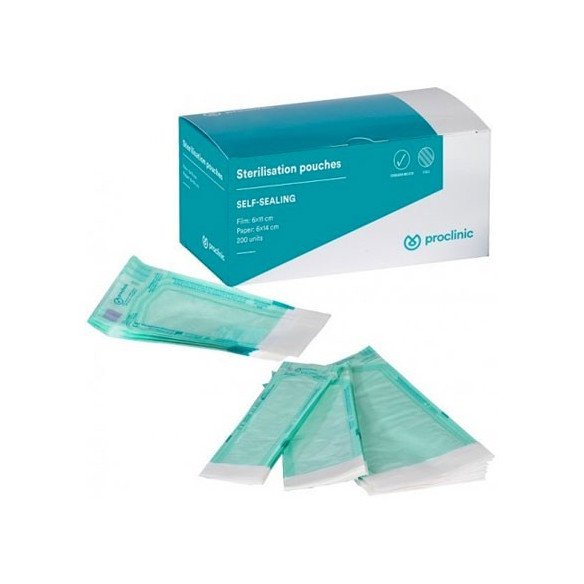 Sachet stérilisation autocollant 200u Proclinic