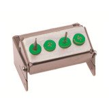 Porte Fraise Plugin 4 perforations vert Nichrominox