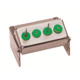 Porte Fraise Plugin 4 perforations vert Nichrominox