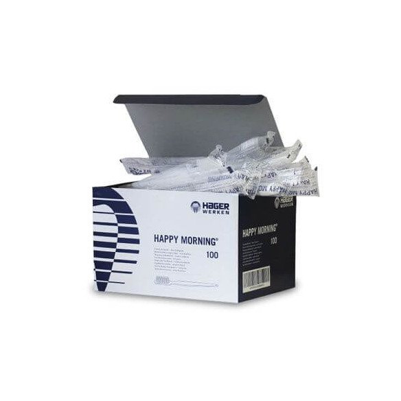 Brosse à dents à usage unique avec dentifrice - 100pces Hager Werken