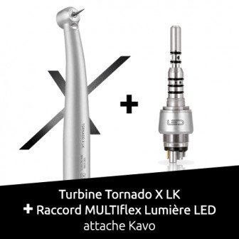 Pack : Turbine Tornado X LK + Raccord Multiflex LED Bien Air