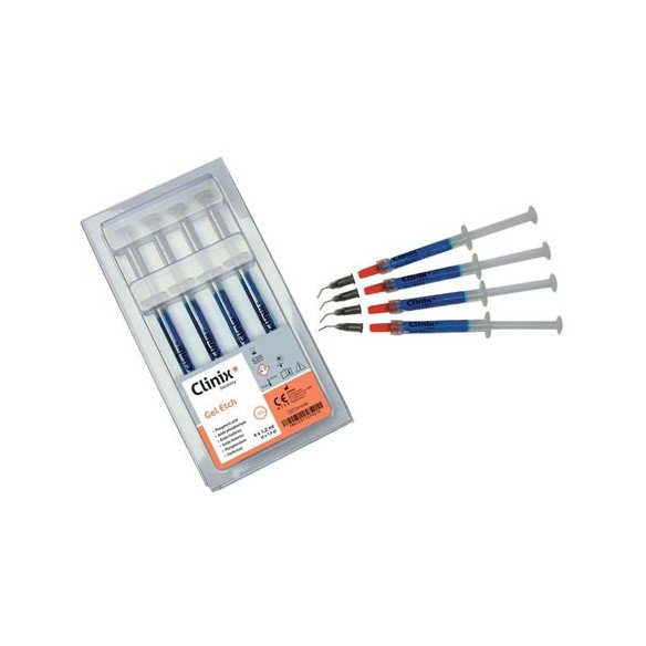 Gel Etch Kit seringues  4x1.4g (1.2ml) Clinix