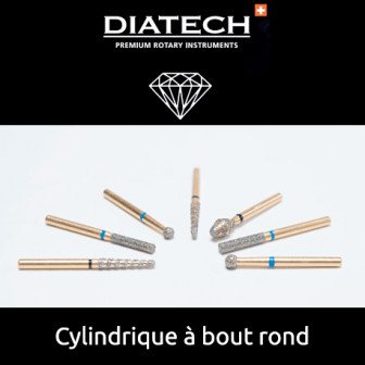 Fraise Diatech Diamant cylindre à bout rond 5u Coltene