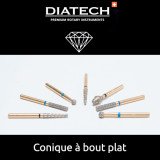 Fraise Diatech Diamant cône plat 5u Coltene