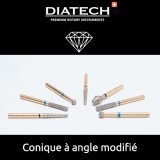 Fraise Diatech Diamant cône à angle modifié 5u Coltene