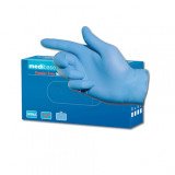 Gants Nitrile non poudrés BLEUS - 100u / Medibase