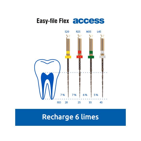 Easy-File Flex -recharge de 6 limes Access