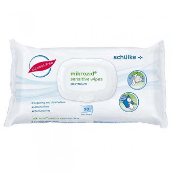Mikrozid sensitive premium paquet de 50 lingettes Schülke