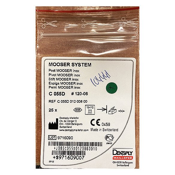 Tenons Mooser Set 055D Dentsply Maillefer
