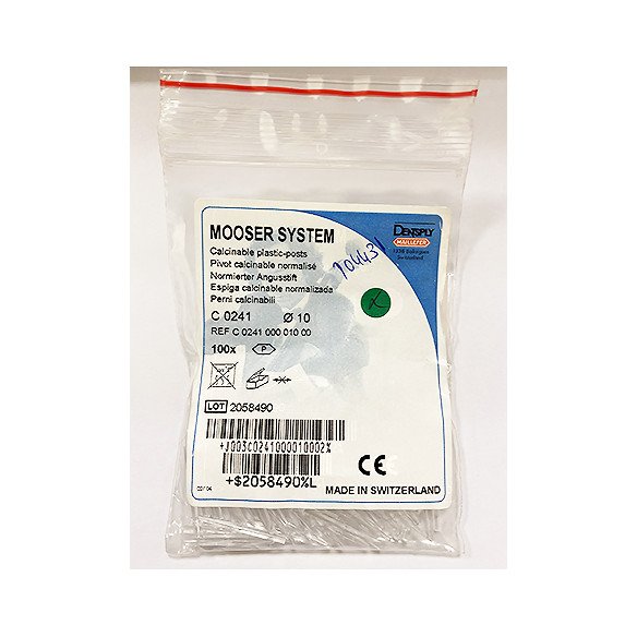 Tenons calcinables Mooser Dentsply Maillefer