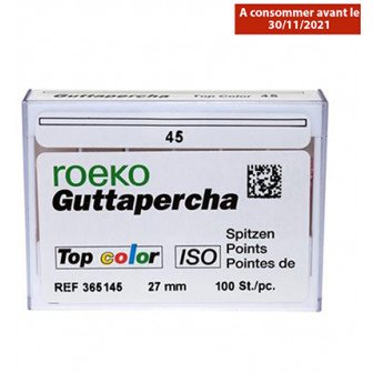 Guttapercha Points Top color  ROEKO ISO 045 Blanc