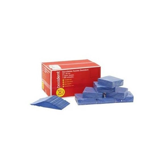 Serviettes bleues - Bestdent