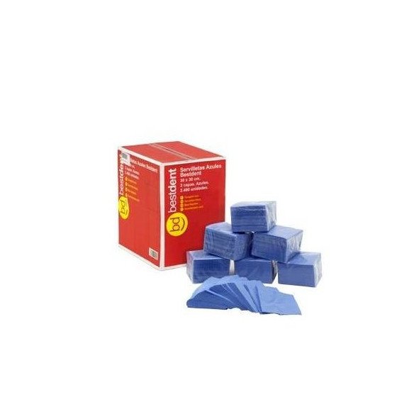 Serviettes bleues - Bestdent