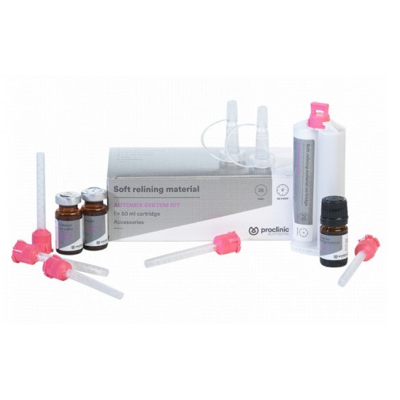RESINE DE REBASAGE SOUPLE CARTOUCHE KIT PROCLINIC