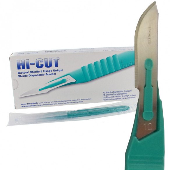 Bistouri stérile usage unique  - Boîte de 10 - Medistock