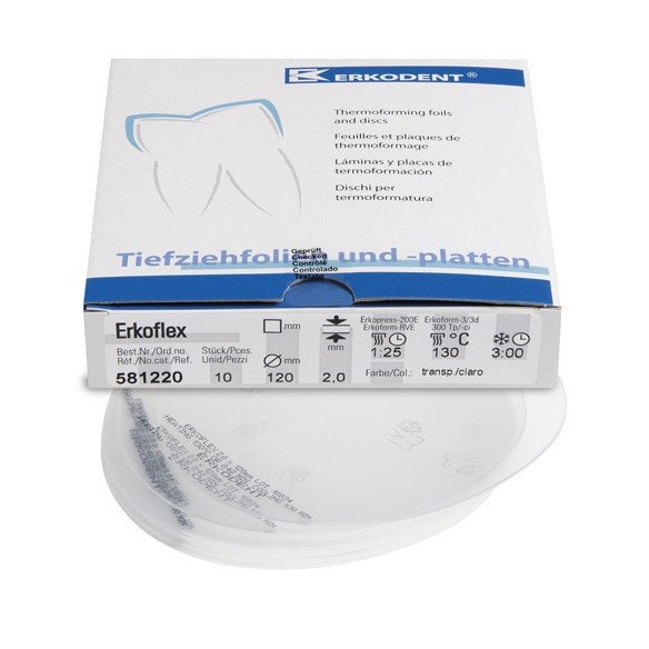 Erkoflex thermoformable ERKODENT diamètre 120mm épaisseur 3mm