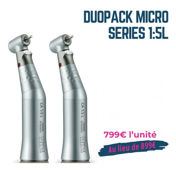 Duopack contre angle Micro séries 1:5L Bien Air