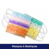 Masque de chirurgie à élastiques Mask+ 50u Medistock - Masque médical type IIR