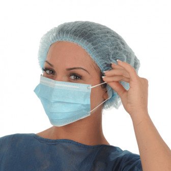 Masque de chirurgie à élastique Mask+ 50u Medistock - Masque médicale type IIR