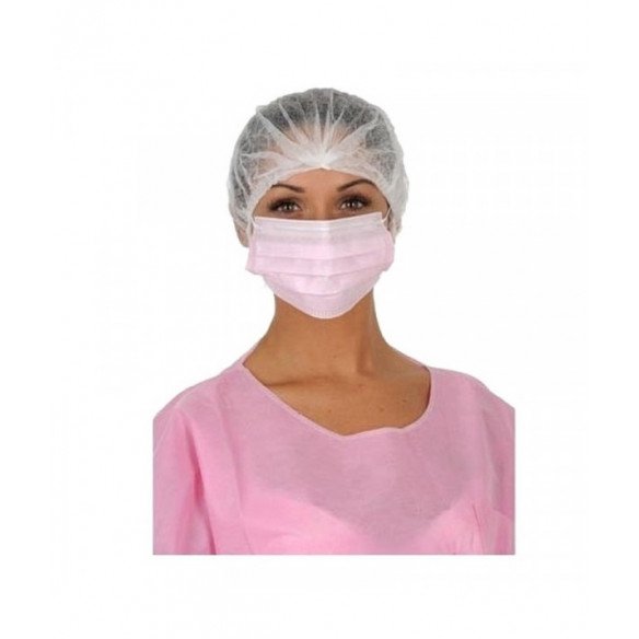 Masque de chirurgie à élastiques Mask+ 50u Medistock - Masque médical type IIR