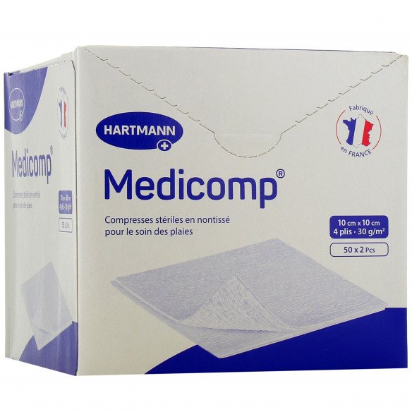 Medicomp compresses stériles non-tissées - Boite de 200 Hartmann